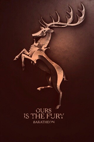 Металлический герб Баратеонов обои