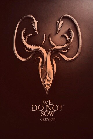 Металлический герб дома Грейджой обои