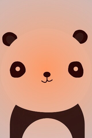 Минималистичная панда обои