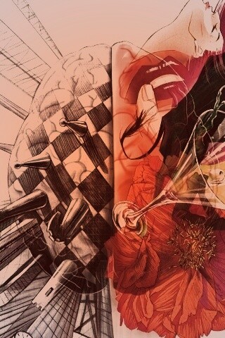 Левая и правая часть мозга обои