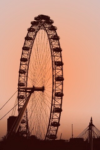 Силуэт Лондона обои