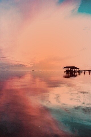 Прекрасный океанский закат обои