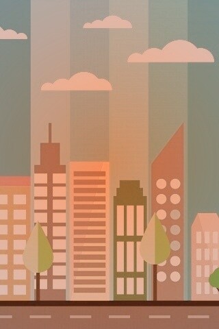 Векторный рисунок города обои