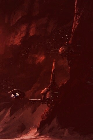 Красные горы обои