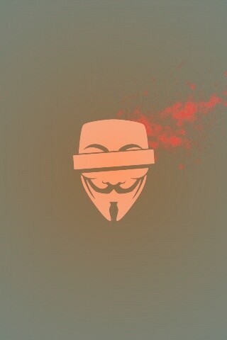 Маска Анонимуса и брызги обои