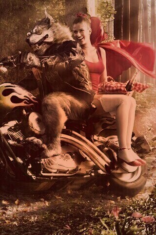 Красная шапочка по новому обои