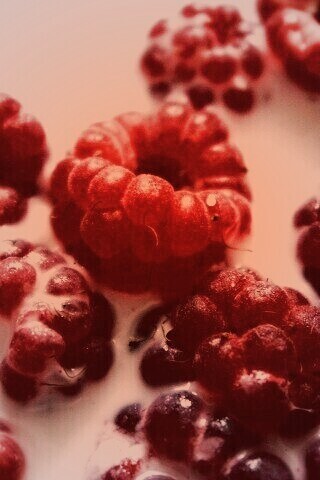 Малина в молоке обои