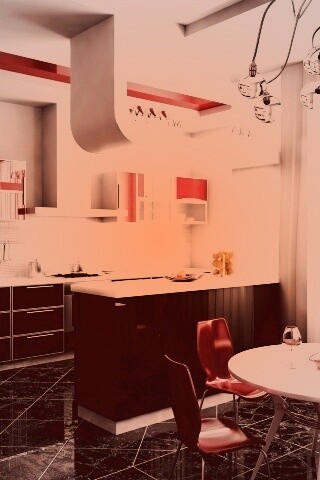 Современная кухня обои