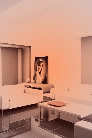 Белая гостинная обои