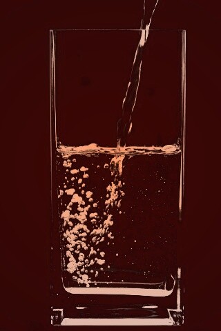 Вода в стакане обои