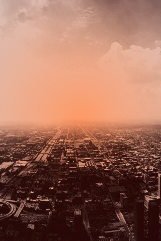 Город: вид сверху обои