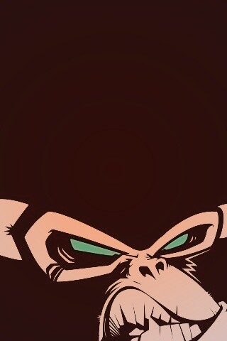 Злая обезьяна обои