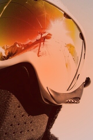 Маска сноубордиста обои