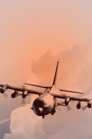 Самолет АС-130 обои