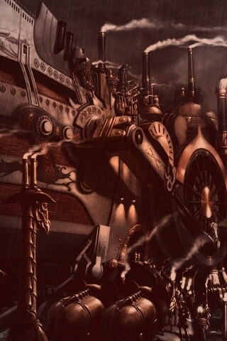 Ноев ковчег в стиле стимпанк обои