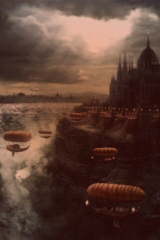 Фентезийный Будапешт обои
