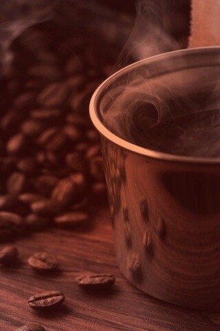 Чашка свежесваренного кофе обои