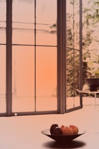 Фрукты в тарелке обои