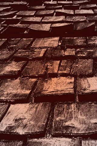 Деревянная крыша обои