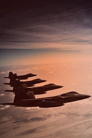 Ряд самолетов обои