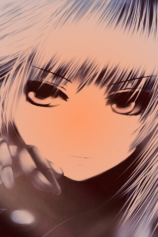 Девушка с голубыми волосами обои