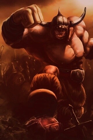 Гигант с топором обои