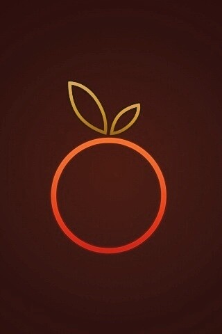 Стилизованная апельсинка обои