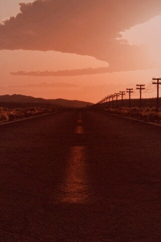 Дорога в пустыне обои