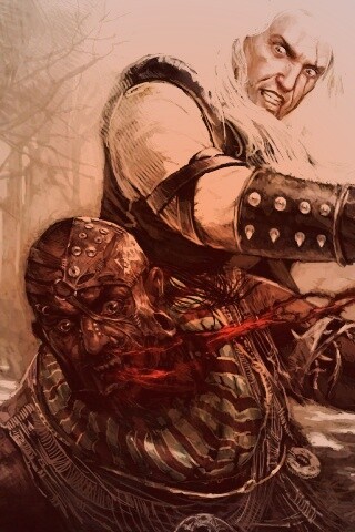 Геральт против Азара обои