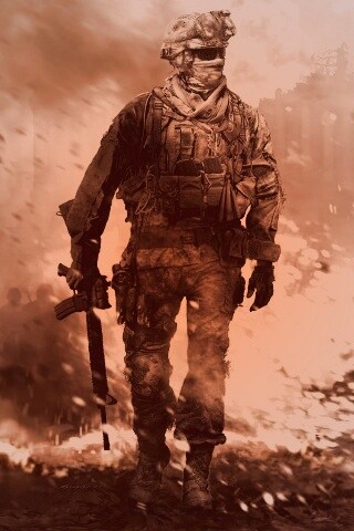 Солдат из modern warfare 2 обои