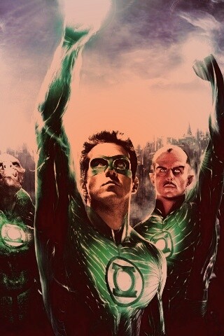 Зеленый фонарь обои