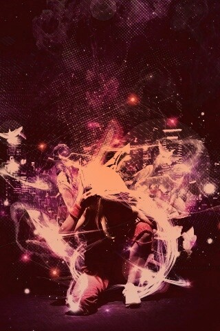 Фристайл арт с танцующей девушкой обои