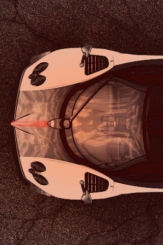 Пагани Зонда вид сверху обои