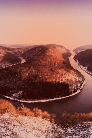 Изгиб реки обои