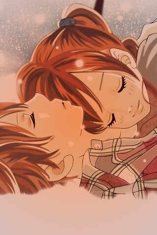 Двое на снегу из Bokura Ga Ita обои