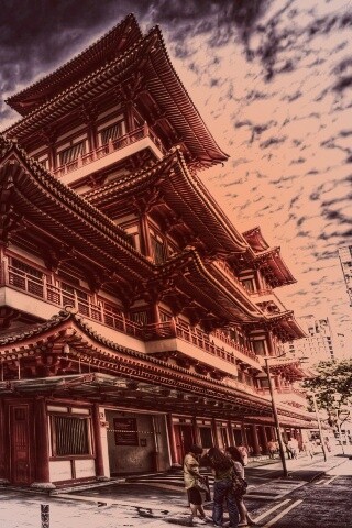 Храм в Сингапуре обои