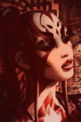 Девушка и богомол обои