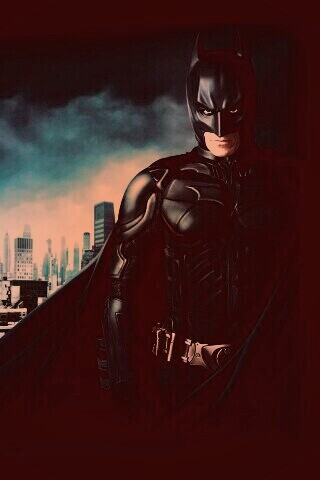 Бэтман над Готамом обои