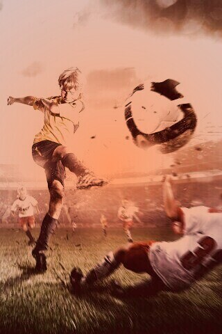 Игра в футбол обои