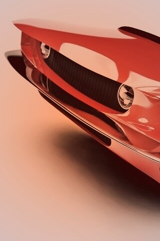 Красный ретро автомобиль обои