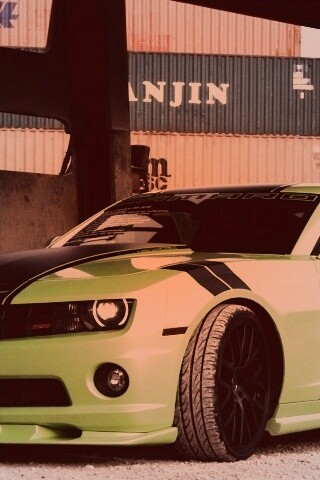 Шевролет камаро зеленый обои