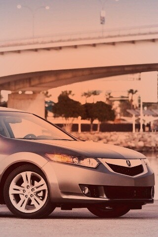 Acura на фоне моста обои