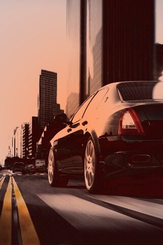 Maserati Quattroporte в городе обои