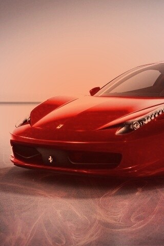 Огненный феррари обои