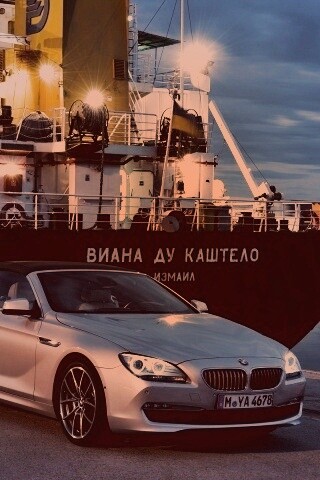BMW 6 в порту обои