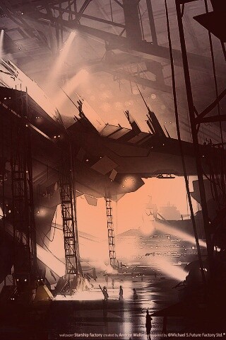 Сборка космического корабля обои