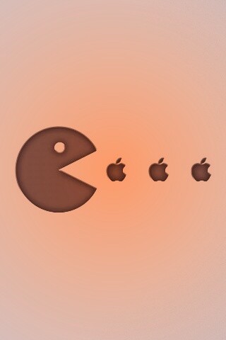 Пэкмен против Apple обои