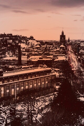 Вид на Эдинбург обои