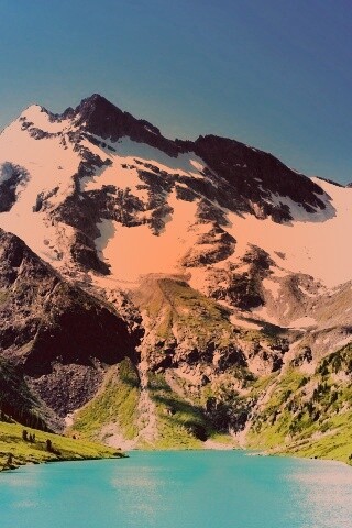 Горное озеро обои