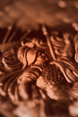 Монета в макро обои